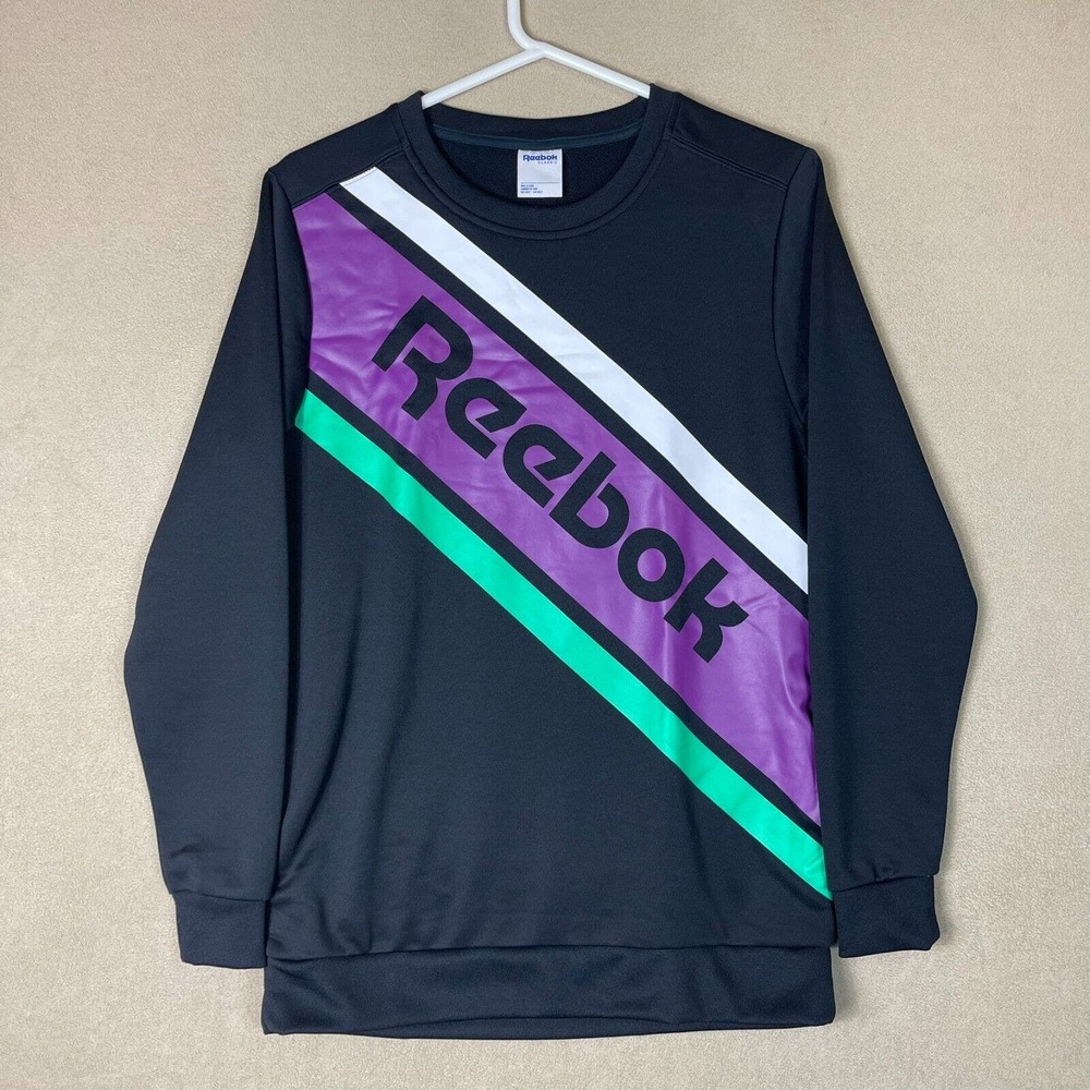 Reebok Sweatshirt Adult‎ XS Long Sleeve Classic Crew Neck Pullover Mens
